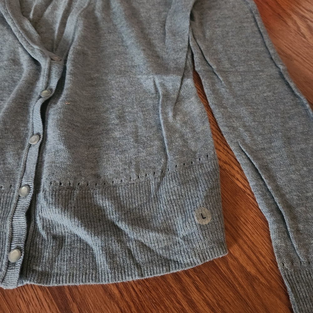 Aerie Heather Blue/Green Cardigan Sweater - Picture 3 of 4